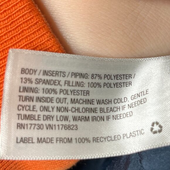 Joylab Blue Magenta Floral Bomber Jacket sz S Athletic Quilted Target Running - Picture 9 of 12